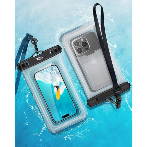Flottante Pochette Étanche Smartphone [Spécial Pour Grand Phones] [Lot De 2], 8,5"" Ipx8 Pochette Téléphone Étanche, Coque Waterproof Pour Iphone 16 15 Plus Pro Max Samsung Galaxy S[Car787674]