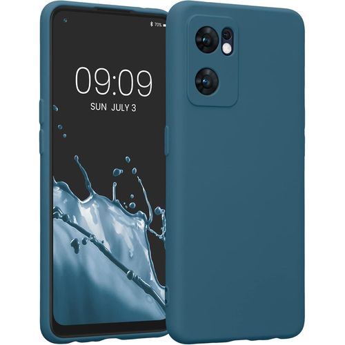 Housse Compatible Avec Oppo Find X5 Lite Coque - Housse De Téléphone En Silicone Avec Protection Appareil Photo - Pétrole Mat[Car787378]