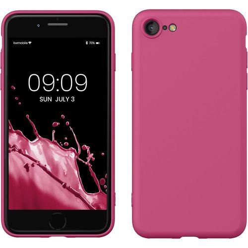 Housse Compatible Avec Apple Iphone Se (2022) / Iphone Se (2020) / Iphone 8 / Iphone 7 Coque - Housse De Téléphone Souple Et Fine En Tpu Silicone - Rose Framboise[Car785848]