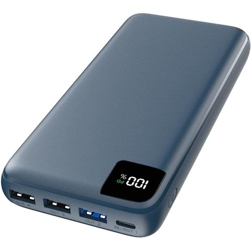 Batterie Externe 27000mah Power Bank - 22.5w Chargeur Portable Pd Usb C Avec 4 Sorties Charge Rapide Compatible Avec Téléphone Tablette Bleu[Car786053]