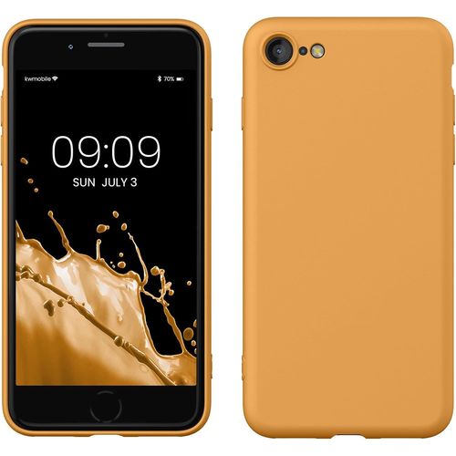 Housse Compatible Avec Apple Iphone Se (2022) / Iphone Se (2020) / Iphone 8 / Iphone 7 Coque - Housse De Téléphone Souple Et Fine En Tpu Silicone - Jaune Orange[Car785863]