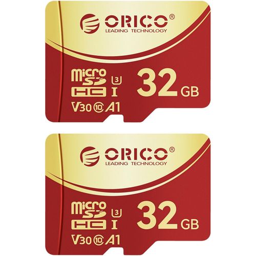 F3 Lot De 2 Cartes Mémoire Microsdxc Uhs-I 32 Go 100 Mo/S Recoding U3 Class10 V30 A1 Microsd Pour Caméra D'Action, Caméra Embarquée, Carte Tf[CAR785675]