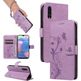 Coque Pour Samsung Galaxy A50, Housse Etui Portefeuille Cuir Pu Multifonction, Magnétique Étui De Protection Compatible Avec Galaxy A50, Violet[Car787561]