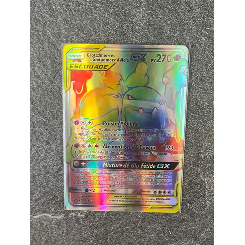 Grotadmorv Et Grotadmorv D'alola-Gx 220/214 Rainbow Française