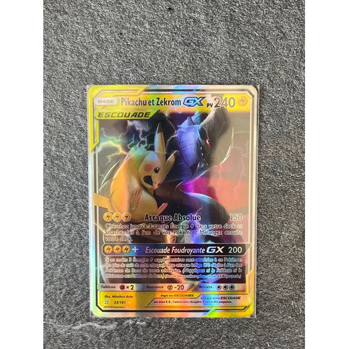 Pikachu Et Zekrom-Gx 33/181 Française