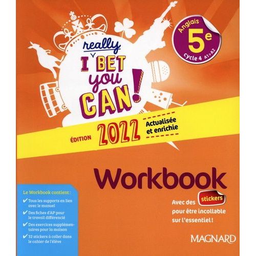 Anglais 5e I Really Bet You Can! - Workbook