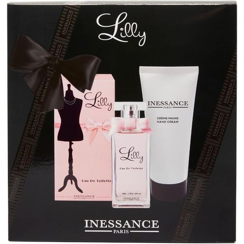 Inessance Paris - Coffret Inessance Lilly - Coffret Cadeau Pour Femme - Eau De Toilette 50 Ml Et Crème Mains 100 Ml - Parfum Floral Et Pétillant 