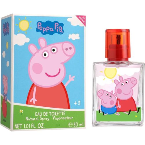 Peppa Pig Parfum Pour Enfant En Verre Avec Motif Peppa Pig Et Son Frère George, Eau De Toilette (30 Ml) 