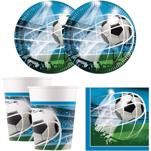 Party Set Soccer, 52 Pièces De Vaisselle De Fête Jetable Pour Anniversaire D'enfant Et Fête À Thème, Décoration De Table, Unbekannt