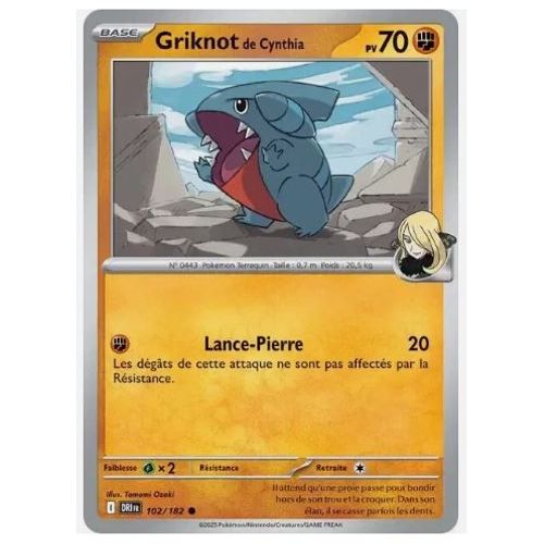 Pokémon Griknot De Cynthia 102 / 182 Reverse Ev10 Rivalités Destinées