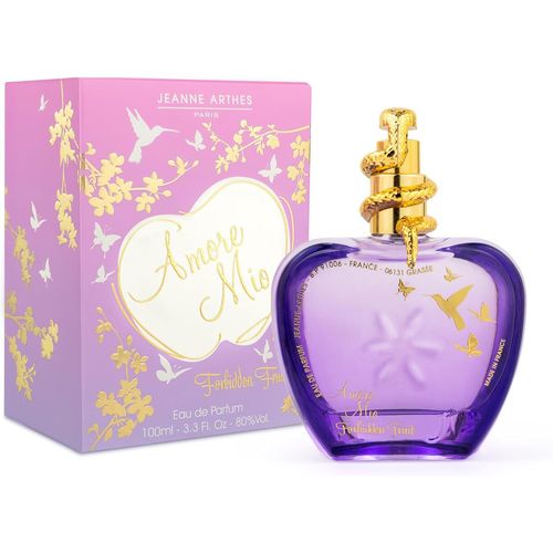 Eau De Parfum Femme Amore Mio Forbidden Fruit - Floral & Frais - Vanille Et Patchouli - Fabriqué En France À Grasse - Cadeau Femme - Flacon Vaporisateur 100 Ml 