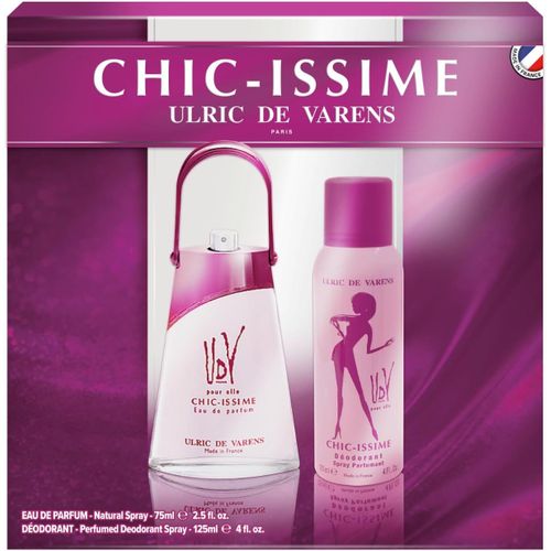 Coffret Parfum Femme Chic - Issime - Eau De Parfum 75 Ml + Déodorant Spray 125 Ml - Floral Blanc - Made In France 