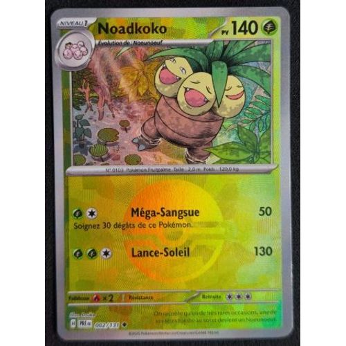 Pokemon Noadkoko 002 / 131 Reverse Pokeball Évolutions Prismatiques