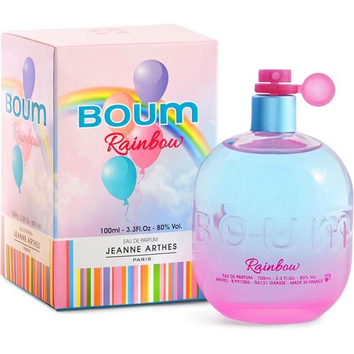 Eau De Parfum Femme Boum Rainbow - Floral & Fruité - Musc Et Vanille - Fabriqué En France À Grasse - Cadeau Femme - Flacon Vaporisateur 100 Ml 