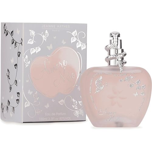 Eau De Parfum Femme Amore Mio - Floral & Frais - Fève De Tonka, Musc Blanc - Fabriqué En France À Grasse - Cadeau Femme - Flacon Vaporisateur 100 Ml 