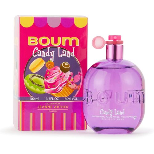 Eau De Parfum Femme Boum Candy Land - Floral - Fleur D'oranger Et Musc - Fabriqué En France À Grasse - Cadeau Femme - Flacon Vaporisateur 100 Ml 