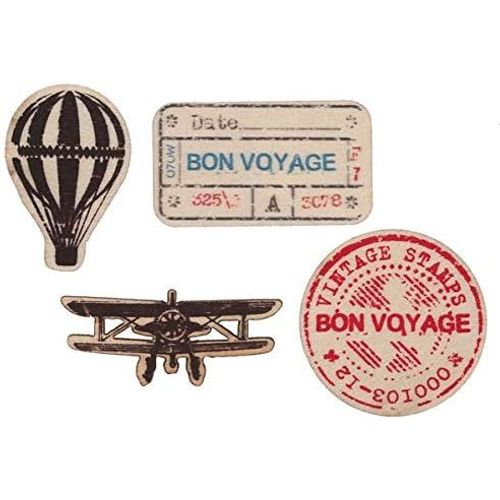 Sachet De 20 Confettis Bon Voyage En Bois