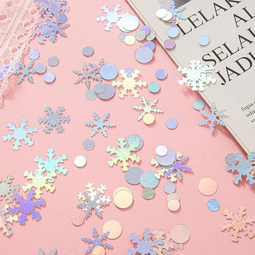 Paillettes Flocons De Neige Confettis