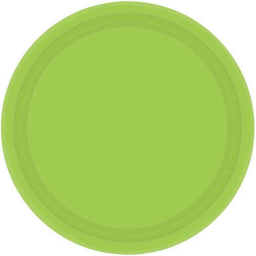 Kiwi Green Paper Plates 22.8cm /8, Assiette Jetable