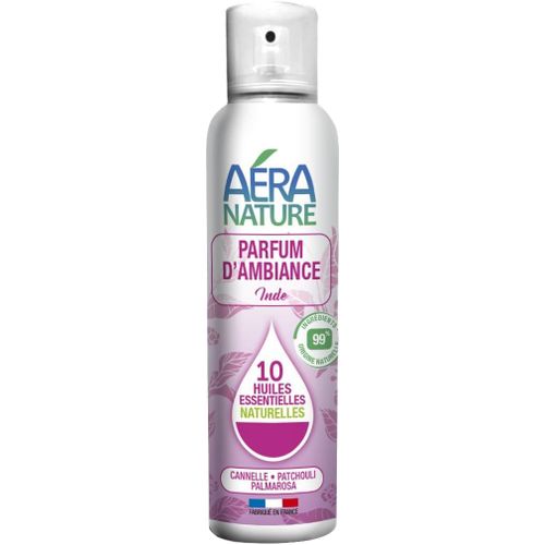 Parfum D¿Ambiance Naturel Magie De L¿Inde - 99,9% D¿Ingrédients Sont D¿Origine Naturelle +800 Pulvérisations - Fabrication Française - 125 Ml 