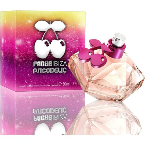 Ibiza Psicodelic Eau De Toilette Pour Femme - Longue Durée - Parfum Moderne, Jeune Et Sexy - Notes Florales Et Sucrées - Idéal Pour La Journée - 50 Ml 