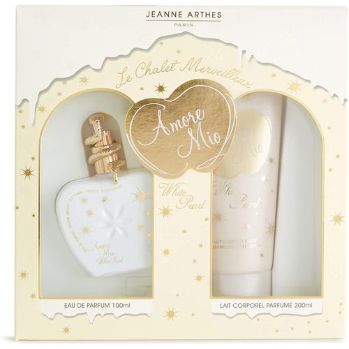 Coffret Cadeau Pour Femme - Amore Mio White Pearl - Eau De Parfum 100 Ml + Lait Corps 200 Ml - Parfum Vanille Musc - Fabriqué Et Conditionné En France À Grasse 
