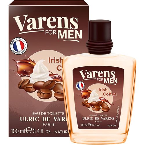 Eau De Toilette Varens For Men - Irish Coffee - Gourmand, Ambré, Boisé - Parfum Homme - Vaporisateur - 100 Ml 