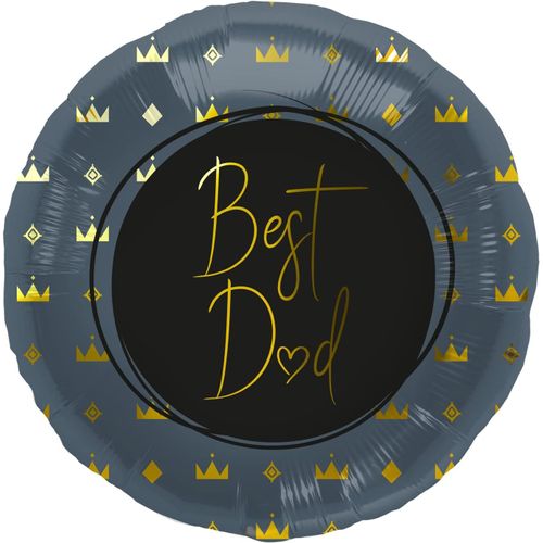 Ballon En Aluminium Best Dad Bleu - 45 Cm