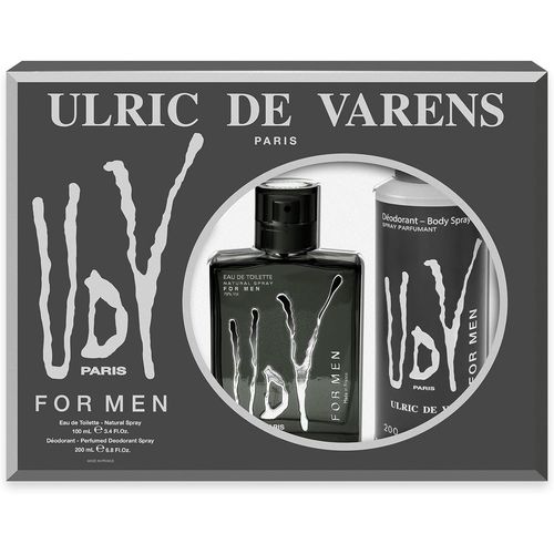 Coffret Parfum Homme Udv For Men - Eau De Toilette 100 Ml + Déodorant Spray 200 Ml - Fougère Boisée Orientale - Made In France 