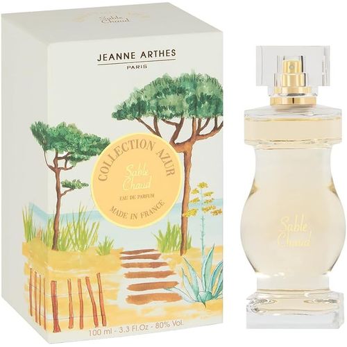 Eau De Parfum Femme French Way Of Life - Collection Azur - Sable Chaud - Fruité & Floral - Musc Et Patchouli - Fabriqué En France À Grasse - Cadeau Femme - 100 Ml 