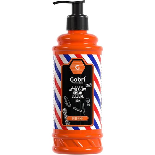 Professional No:4 Intense After Shave Cream Cologne Balm 400 Ml - Lotion Pour Hommes - Fraîcheur Hydratante Pour Le Visage, Rafraîchissement Relaxant 