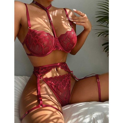 Ensemble De Lingerie Transparente Pour Femmes,Soutien-Gorge Sexy 7.0,Jarretelles,Strings Patchwork,Sous-Vêtements Sexy Pour Dames,Olympiques Porno
