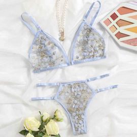 Femmes Dentelle Soutien-Gorge Ensembles Sous-Vêtements Sans Couture Dos Nu Gilet Sexy Bralette Lingerie Ultra-Mince Soutien-Gorge Et Bref Ensembles Femme