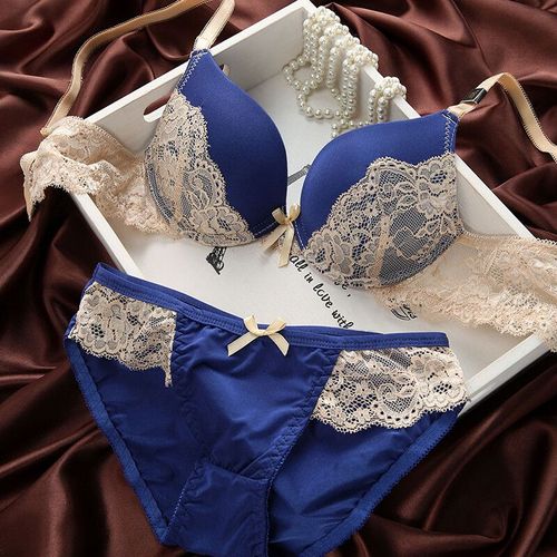 Sous-Vêtements Marque Sous-Vêtements Femmes Soutiens-Gorge B C Tasse Ensemble De Lingerie Avec Brève Lingerie Sexy Dentelle Broderie Soutien-Gorge Ensembles Soutien-Gorge N?ud Papillon