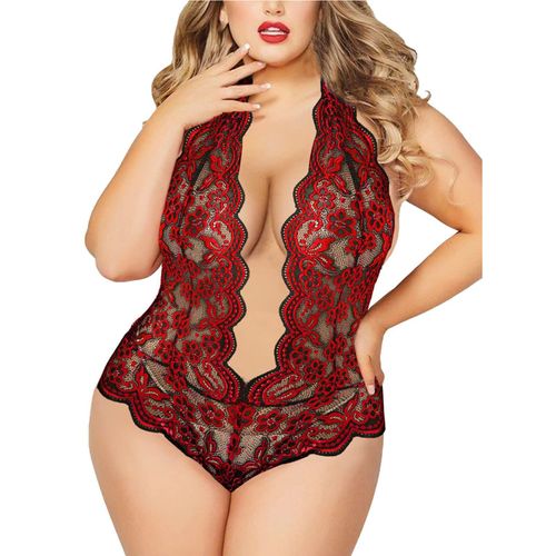 Grande Taille Soutien-Gorge 2 Pièces Ensembles Lingerie Sexy Femmes Dentelle Broderie Soutien-Gorge Et Slip Ensembles Sous-Vêtements Vêtements De Nuit Pyjamas Ensemble Exotique 4xl