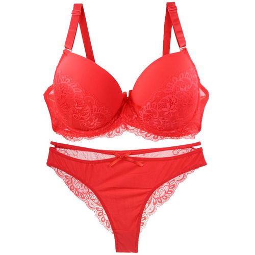 Nouvell Sans Couture Sexy Dentelle Pus Up Soutiens-Gorge Culottes Ensembles 34/75 36/80 38/85 40/90 42/95 44/100 Bcde Sous-Vêtements Grande Taille Lingerie