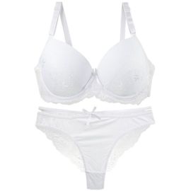 Nouvell Sans Couture Sexy Dentelle Pus Up Soutiens-Gorge Culottes Ensembles 34/75 36/80 38/85 40/90 42/95 44/100 Bcde Sous-Vêtements Grande Taille Lingerie