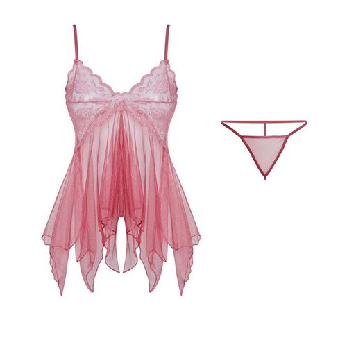 Ensemble De Robe String Semi-Transparent Pour Femmes,Dentelle De Tulle,Bretelles Exquises,Sous-Vêtements À Col En V,Lingerie Féminine,Chemise De Nuit Scottsdale