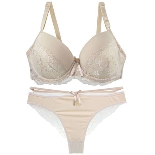 Nouvell Sans Couture Sexy Dentelle Pus Up Soutiens-Gorge Culottes Ensembles 34/75 36/80 38/85 40/90 42/95 44/100 Bcde Sous-Vêtements Grande Taille Lingerie