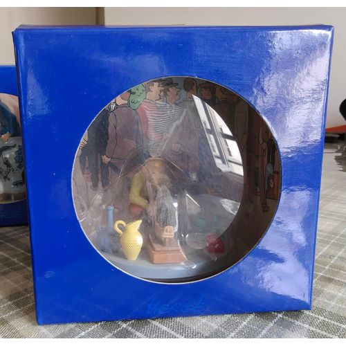 Coffret Scène Plastique Tintin Au Marché Aux Puces