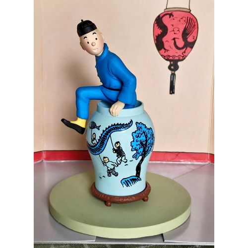 Coffret Scène Plastique Tintin Extrême Orient