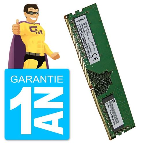 8Go RAM DDR4 PC4-19200U Kingston 9995678-E11.A01G HP24D4U7S8MD-8 DIMM PC Bureau