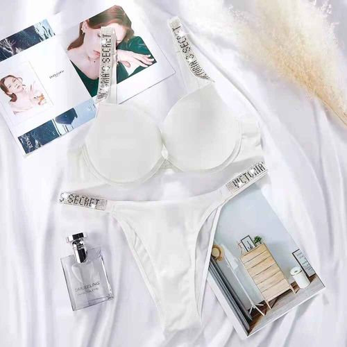 Ensemble De Lingerie Classique Pour Femmes,Sexy,Respirant,Doux,Polyvalent,Shapewear,Victoria's Secret,Ensemble Soutien-Gorge Et Culotte
