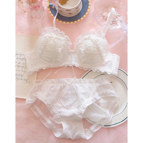 Japonais Doux Pur Vent Sous-Vêtements En Dentelle Femme Petite Poitrine Rassemblement Anti-Affaissement Nouvelle Fille Lolita Ensemble De Soutien-Gorge