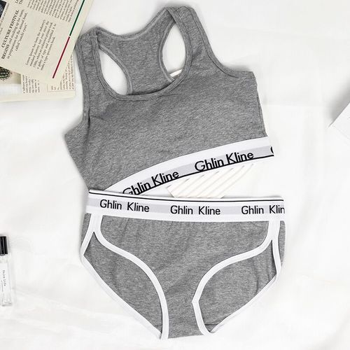 Kit Soutien-Gorge De Sport Culotte Ensemble Corps En Forme D'éponge Pad Gilet Avec Sous-Vêtements