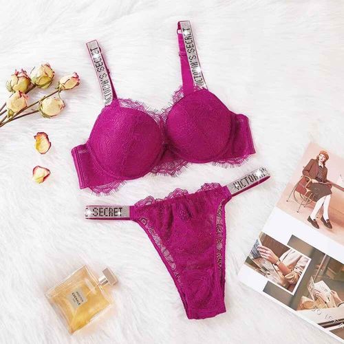 Ensemble De Lingerie Classique Pour Femmes,Sexy,Respirant,Doux,Polyvalent,Shapewear,Victoria's Secret,Ensemble Soutien-Gorge Et Culotte