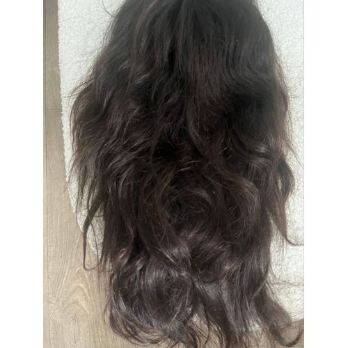 Perruque Wig Femme Cheveux Humains Brésilien Ondulés 12 Pouces