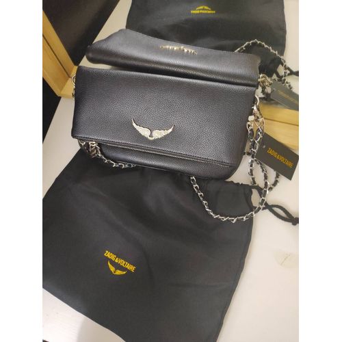 Sac Zadig&Voltaire style rock Noir/Argenté Neuf étiquette et emballage d'origine