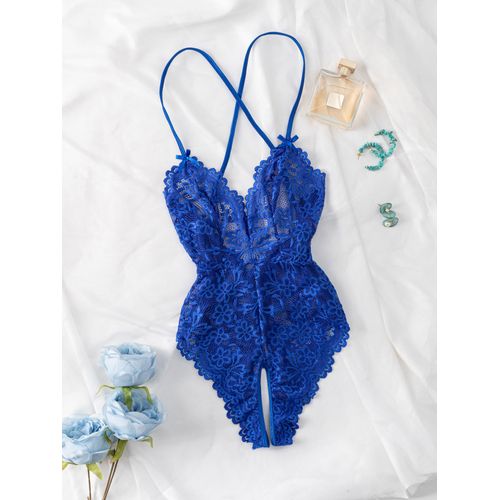Ensemble De Sous-Vêtements En Dentelle Sexy Pour Femmes,Lingerie Érotique Pour Dames,Soutien-Gorge Transparent,String,Mini Poupée,Slip,Body Blanc,2024