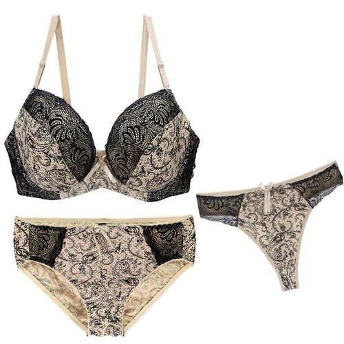 Ensemble De Soutien-Gorge Sexy Pour Femmes,3 Pièces,Sous-Vêtements,Sangle Transparente,Bonnet Bcdef,Beige,Noir,Bleu,Violet,Rouge,Blanc,Lingerie,2024
